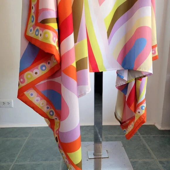 Korean BSY Handmade Multicolor Draped Wide-Width Women’s Kaftan (One Size) - Picture 2 of 12